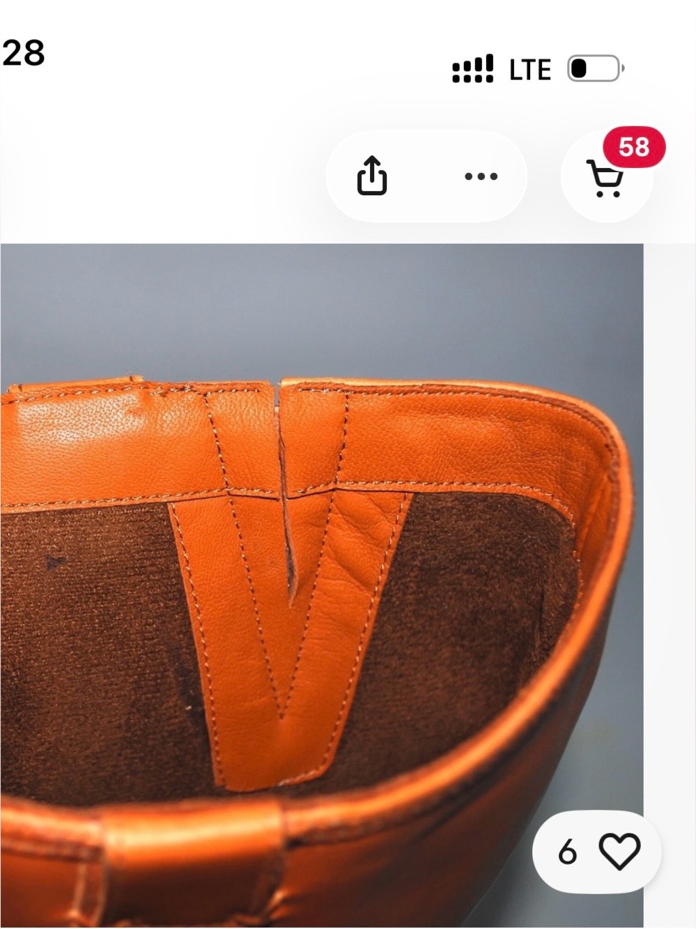 Free People Orange Leather Ankle Booties